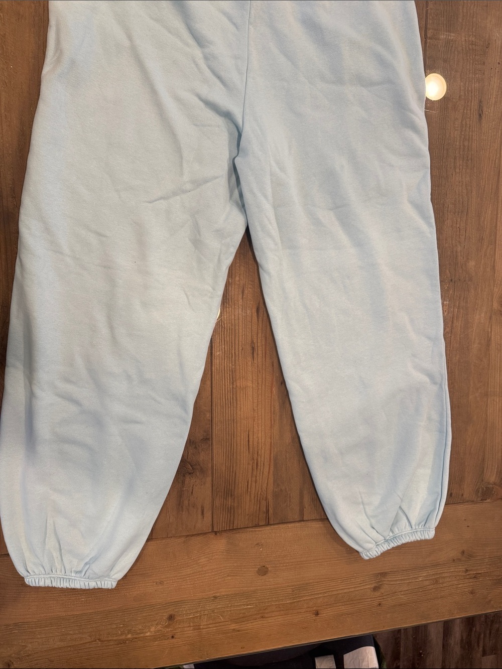 JoyLab Light Blue Cinched Adjustable Drawstring Regular Length Sweat Pants - Picture 9 of 9